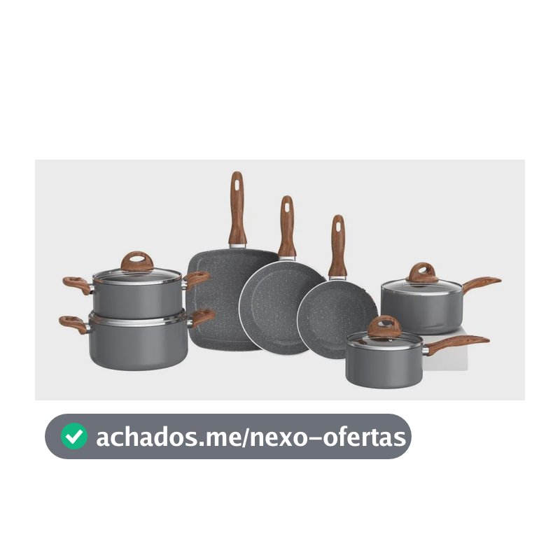 Jogo De Panelas Brinox Smart Plus 7 Peças Alumínio Cerâmico Grafite
