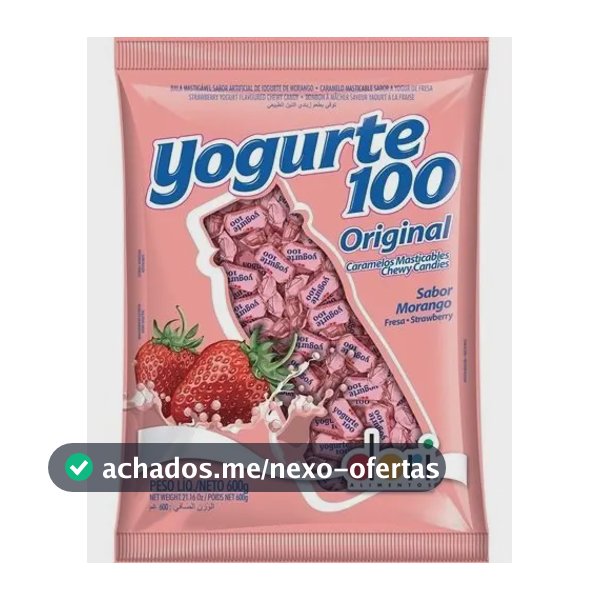 Bala Mastigavel Yogurte 100 600gr Dori Iogurte Natural