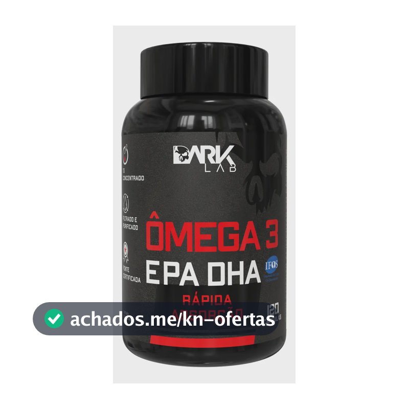 Ômega 3 EPA DHA Dark Lab em cápsula Sem sabor de 120 un
