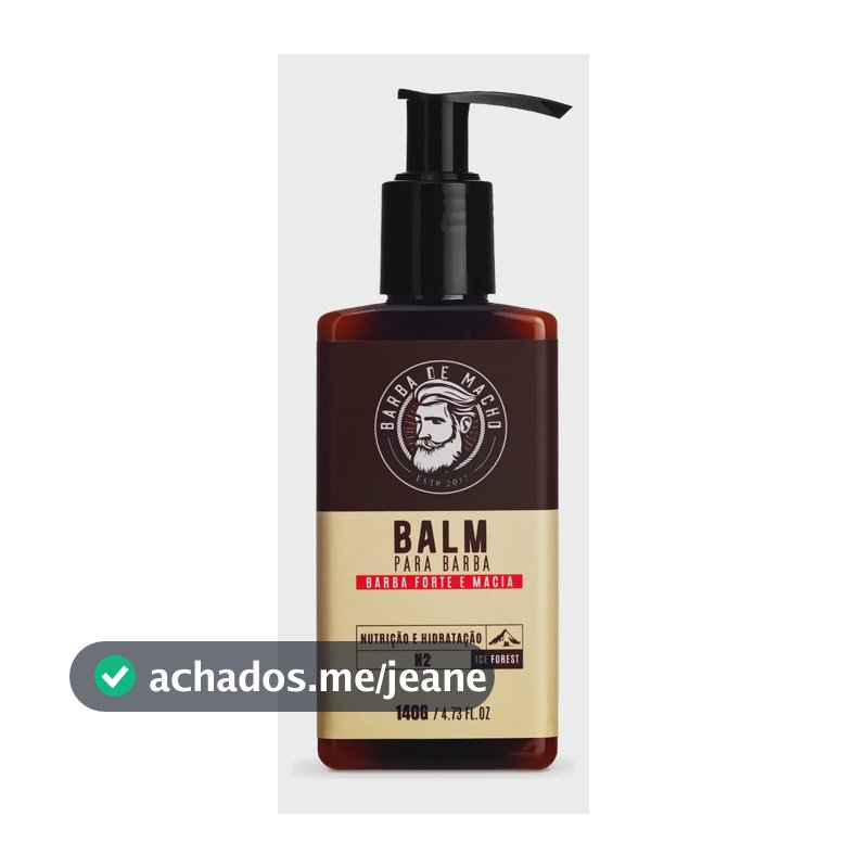 Balm Hidratante Anti Irritação Coceira 100g Barba De Macho Ice Forest