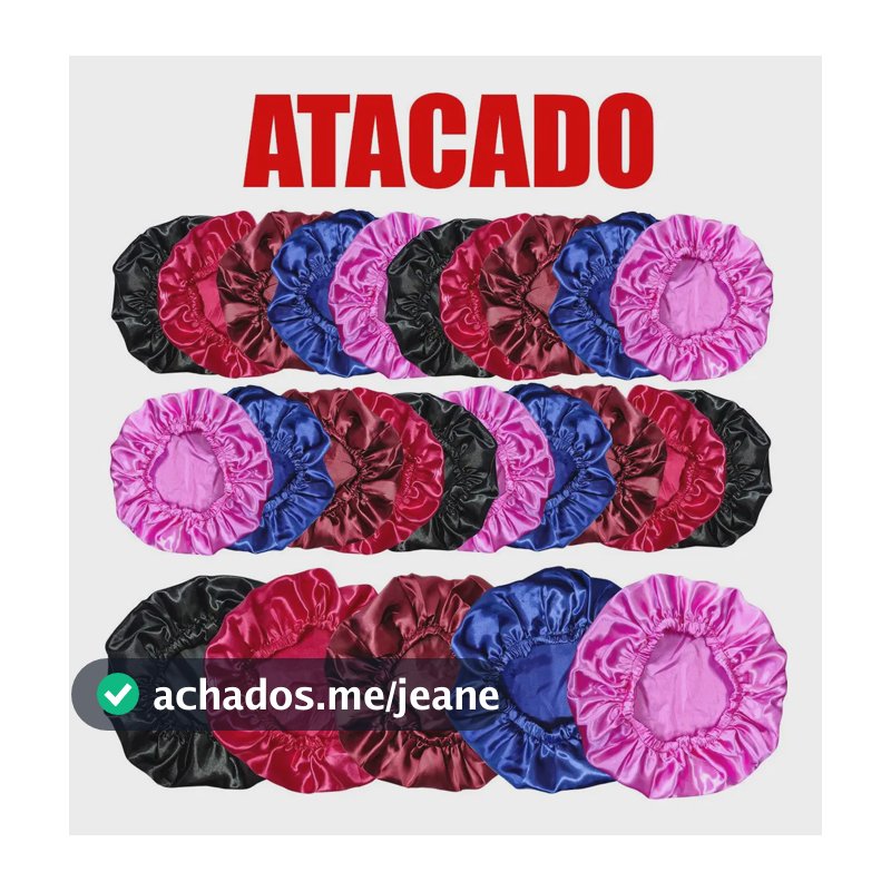 Kit 20 Toucas/toca De Cetim Seda Anti Frizz Atacado Sortidas