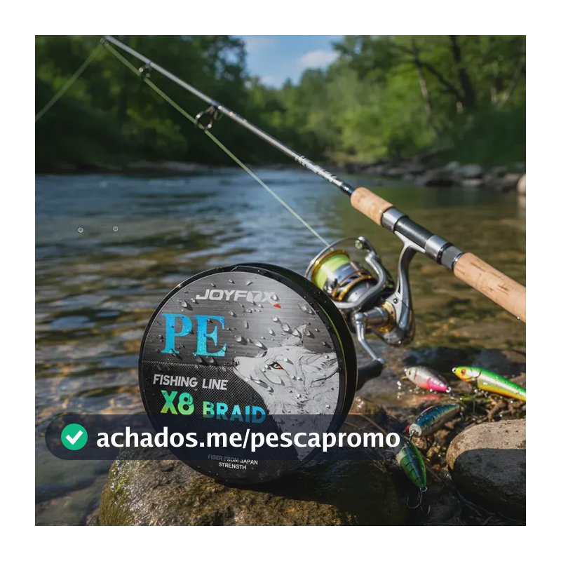 Linha de Pesca Multifilamento Joyfox 8 Fios 300m 0.234mm Multicolorida
