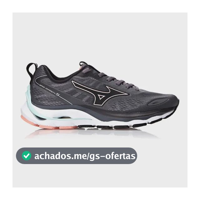 Tênis Masculino Wave Dynasty 5 Mizuno Chumbo E Rosa Liso 38