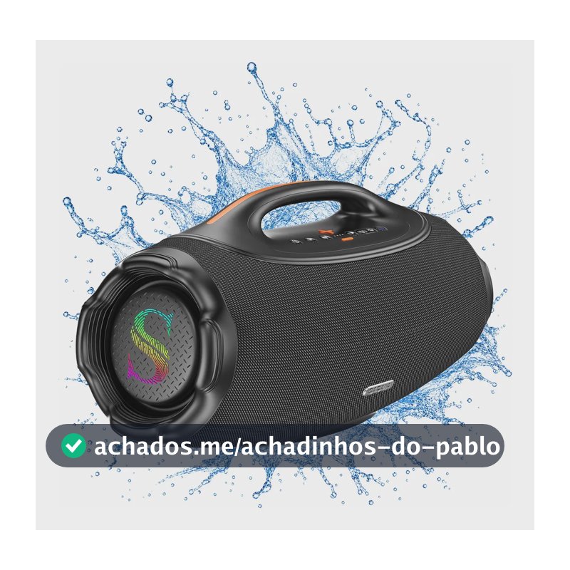 Caixa De Som Bluetooth6.0 Sabala Dr500 46H 500w 81000mah Tws 3 Mais Estéreo Portátil App ipx6 Potente Hifi EQ 35hz - 20khz cor preto
