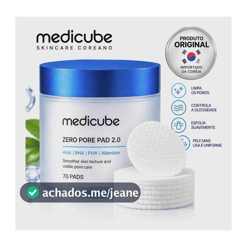 Zero Pore Pad Medicube 2.0 (70 Pads) Importado 100 % Coreano Todo Tipo De Pele