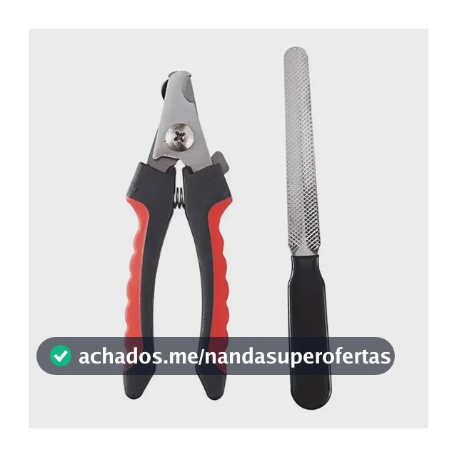 Alicate De Unha Cortador + Lixa Pet Cão Gato Cachorro
