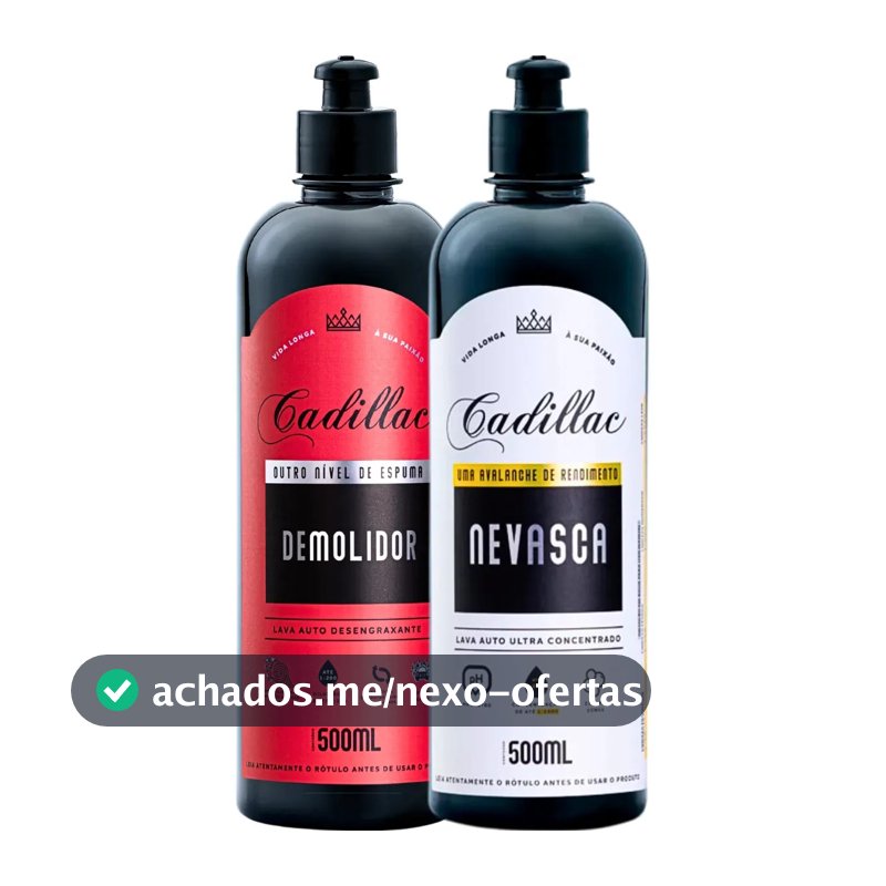 Kit Lavagem Automotiva Pesada: Demolidor e Nevasca Cadillac 500 mL