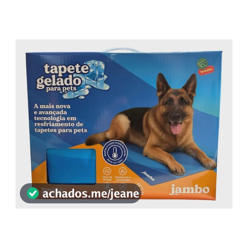 Tapete Gelado Wave Grande 90x60cm Para Cachorros E Gatos Jambo Pet