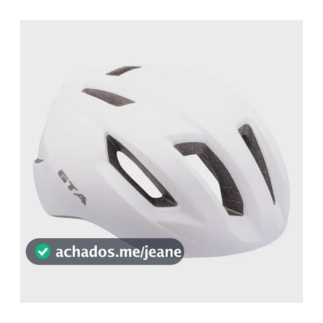Capacete Ciclismo Gta Bike Road Rider 14 Furos Cor Branco Tamanho 54-58cm