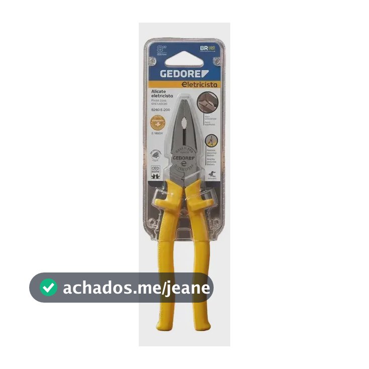 Alicate Universal Isolado Para Eletricista 8 Pol Gedore