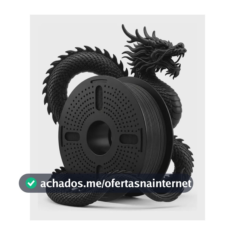 Filamentos Impressora 3d Print Pulse 1 Kg Pet G 1.75mm Cor: Preto