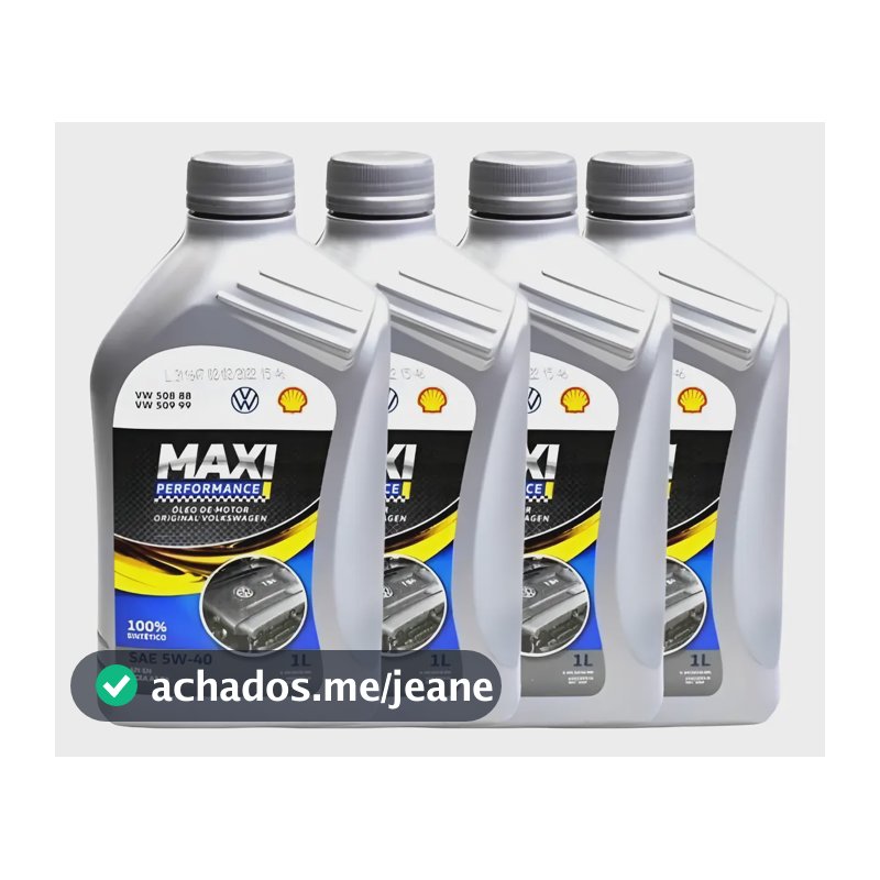 Kit 4L De Óleo Motor 5w40 100% Sintético Original Volkswagen