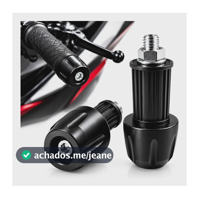 Peso De Guidão Universal Moto Par Pezinho Bucha Esportivo Preto