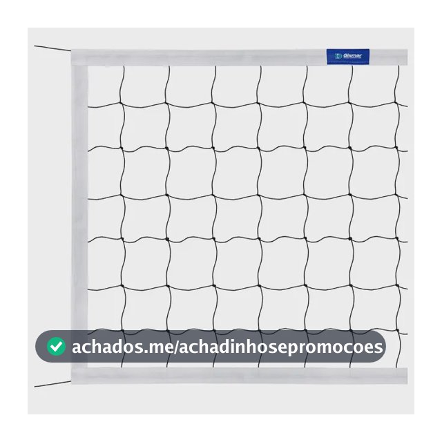 Rede De Vôlei 9,5m Com 4 Faixas Sintéticas Branco