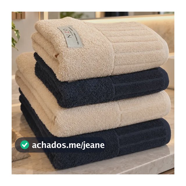 Jogo De Banho Gigante Felpudo 100% Algodão Premium 85x1,50 Azul/rose Fio Penteado