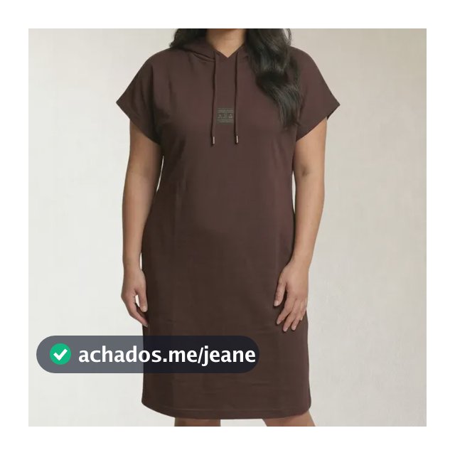 Vestido Moletom Plus Size Com Capuz Mulher Verão Dia A Dia