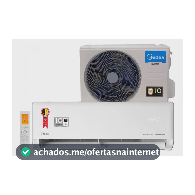 Ar Condicionado Split 9.000 Btus Inverter Ai Ecomaster Q/f M Cor Branco