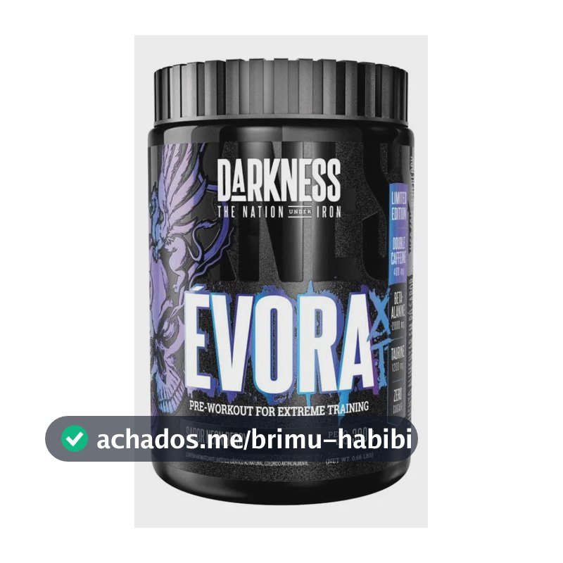 Suplemento em pó Darkness Pré Treino Évora sabor Neon Berry x 300g