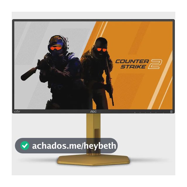Monitor Gamer Aoc Counter-strike 24.5  310hz 0,3m - Cs25g/78 Preto/dourado 127/220v