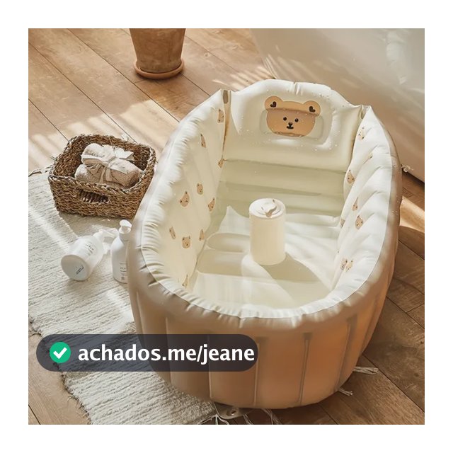 Banheira Inflável Portátil Bebê Em Pvc Marrom Animais