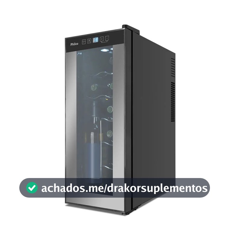Adega Pad12e Display Digital 12 Garrafas Philco 110v/220v