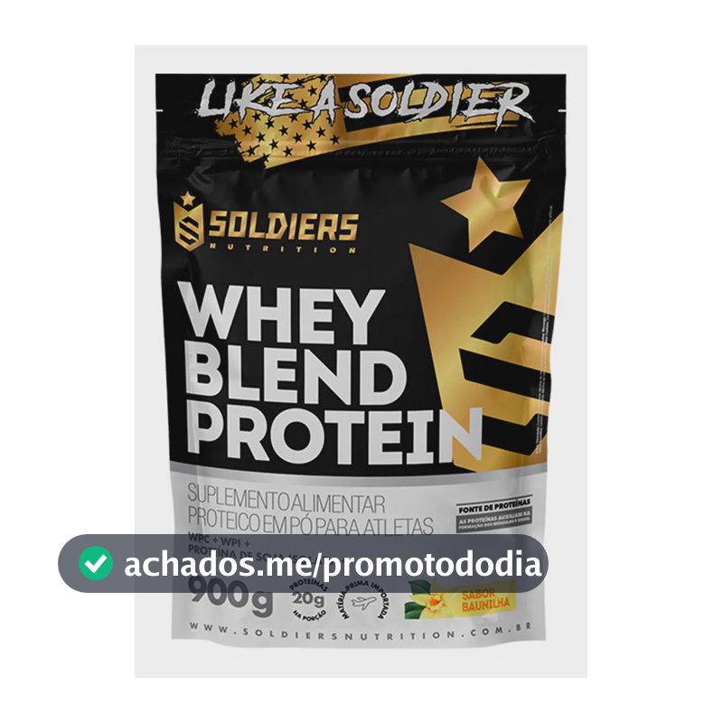 Whey Blend Protein Concent / Isolado 900g-soldiers Nutrition Sabor Baunilha