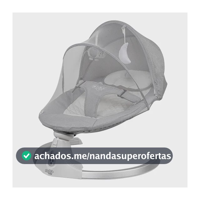 Cadeira de Descanso e Balanço Bebê Elétrica Fancy Maxi Baby