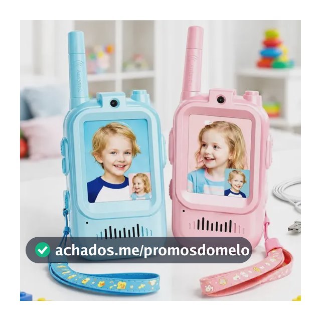 Walkie Talkie Infantil Chamada De Vídeo Recarregável 300m