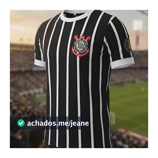 Camisa Corinthians Retrô Democracia 82 Oficial Coimbra Preta Preto Sem Nome Numero Personalizado G