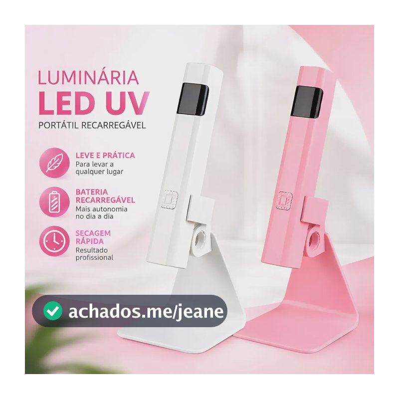 Lanterna Cabine Temporizador C/suporte Seca Unha Esmlate Gel Branco 127/220v