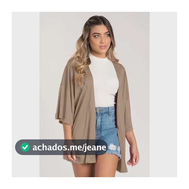 Kimono Manga 3/4 Feminino Flor De Carlota Várias Cores