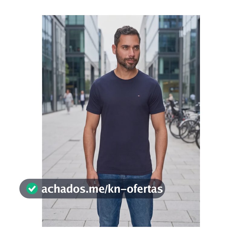 Camiseta Tommy Hilfiger Im Core Logo Desert Sky N/a G Liso