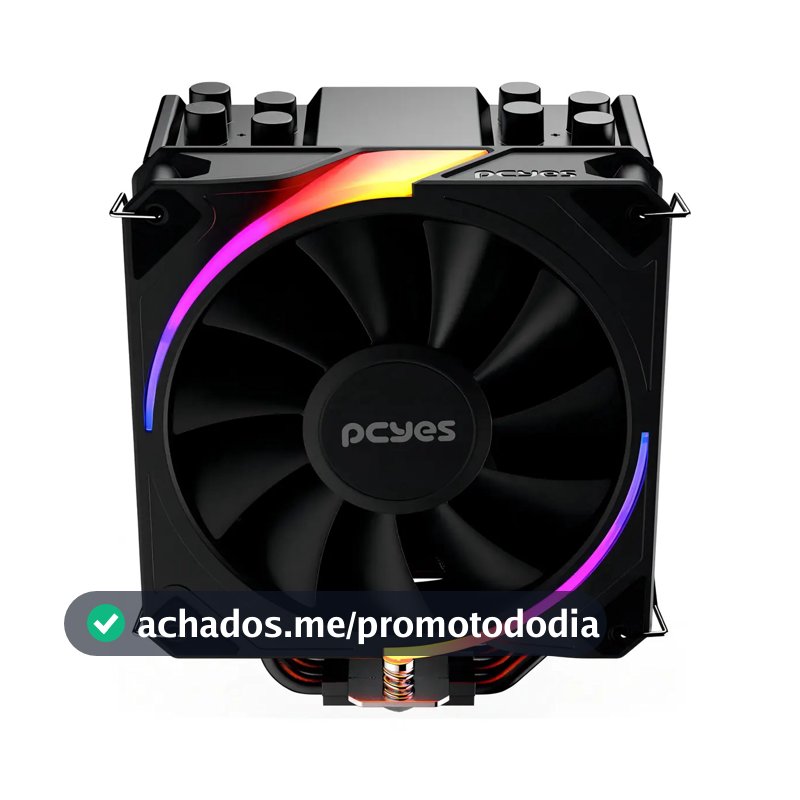Cooler Para Processador Pcyes Frost Pulse Argb Black Vulcan