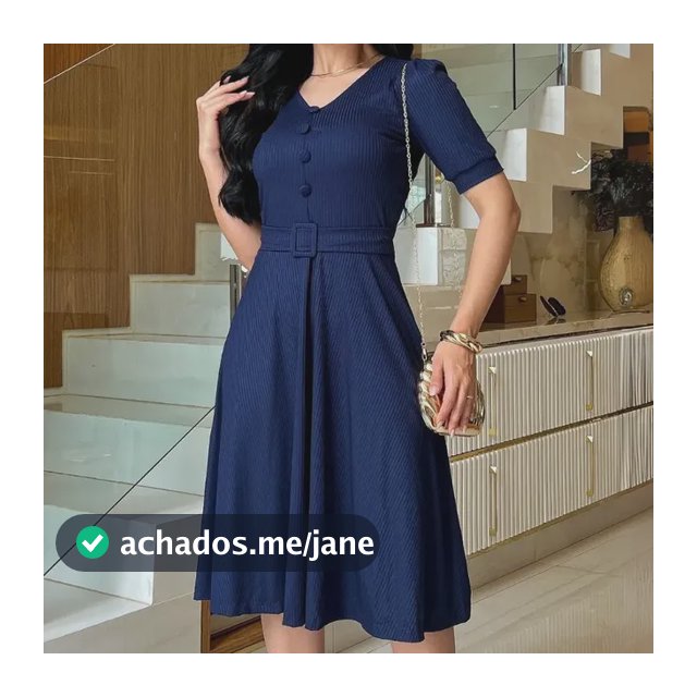 Vestido Evangélico Godê Mídi Moda Feminina Elegante