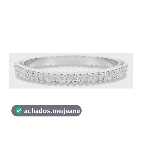 Anel Life Duplo Bolinhas Em Prata 925 14