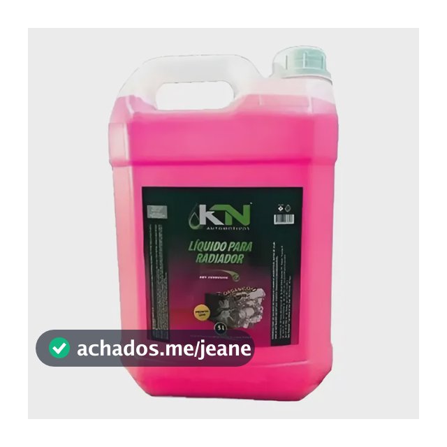 Aditivo Fluído Líquido Radiador Rosa Pronto Uso Kn 5 Litros