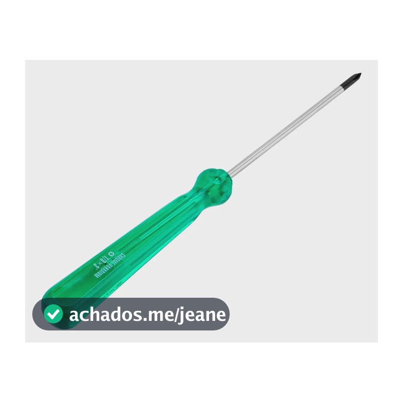 Chave Phillips Ph0 (1/8pol Policarbonato Verde 75mm 1pc Mtx