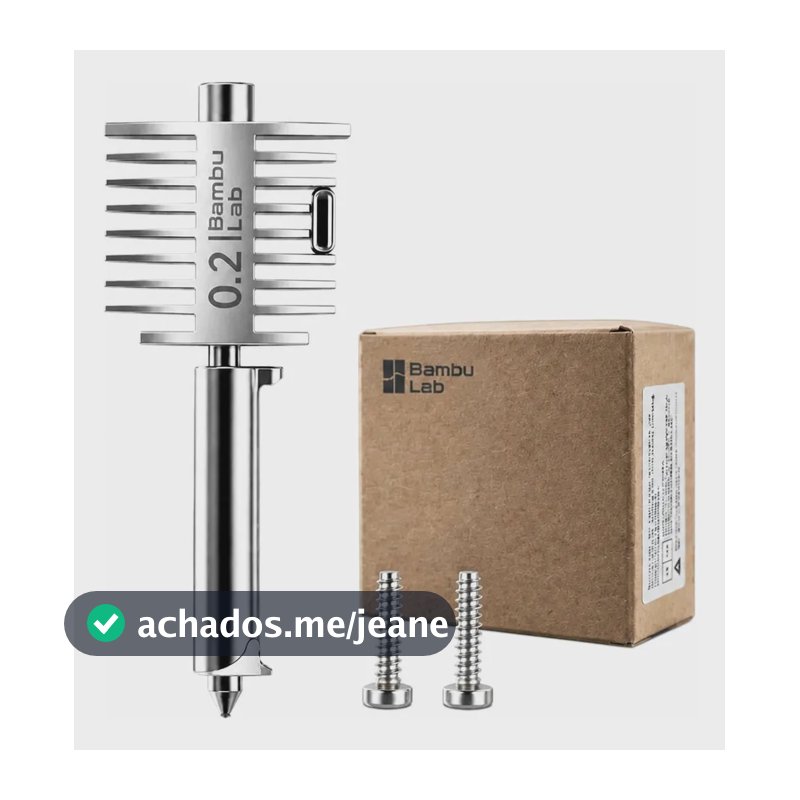 Hotend Original Bambu Lab A1/a1 Mini 0.2mm Bico Impressora