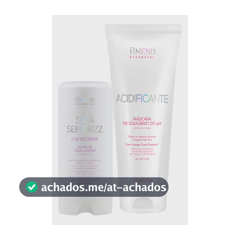Kit Amend Acidificante Equilíbrio e Leave-in Antifrizz
