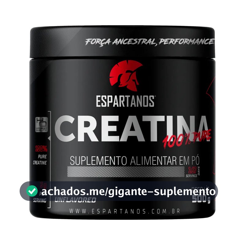 Creatina Espartanos em pó Sem sabor x 500g