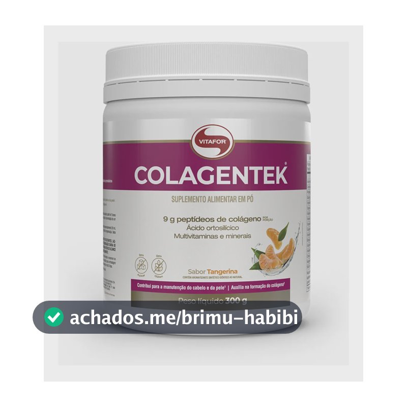 Suplemento alimentar Colagentek Tangerina 300g Vitafor