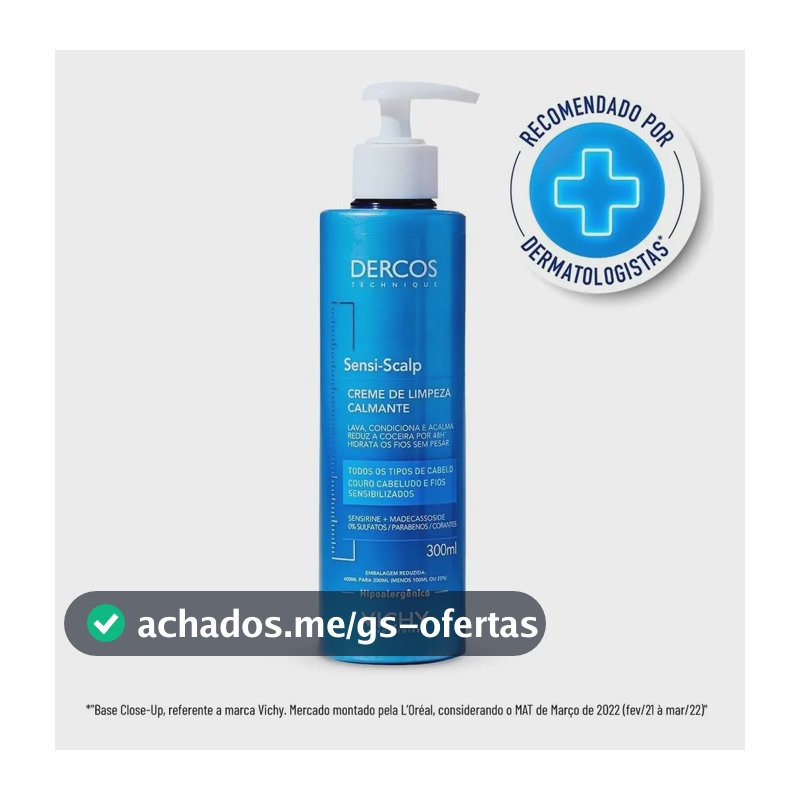 Creme De Limpeza Capilar Sensi Scalp 300ml Vichy Dercos