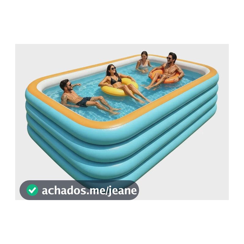 Piscina Inflável Retangular 3000l Resistente Piscina De 3 M E 4 Camadas