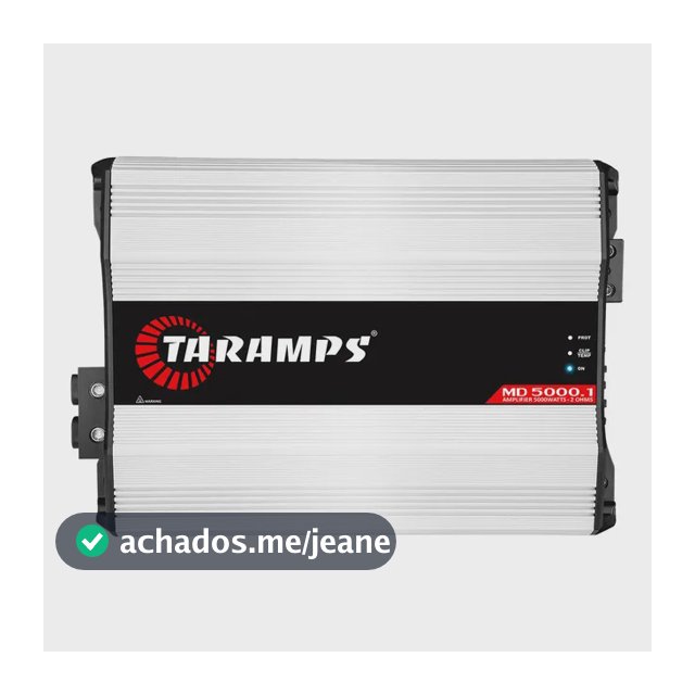 Modulo Taramps Md 5000 2 Ohms Amplificador 5000w Digital Branco
