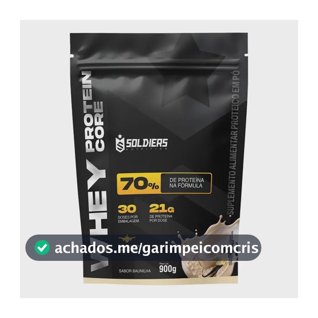 Whey protein Soldiers Nutrition em pó sabor Baunilha x 900g