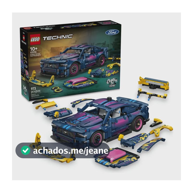 LEGO Technic Garagem Personalizada Carro Ford Mustang 42236