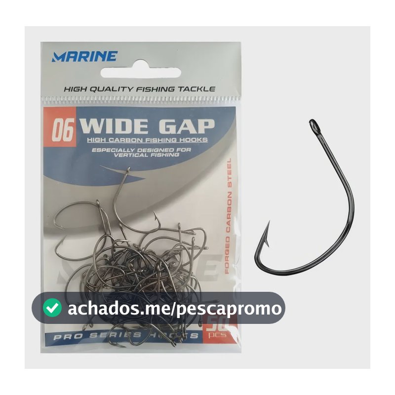 Anzol Marine Sports Wide Gap - Tamanho 06