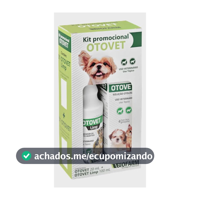 Kit Otovet Solução Otológica Limp Dor Ouvido Cães Gatos