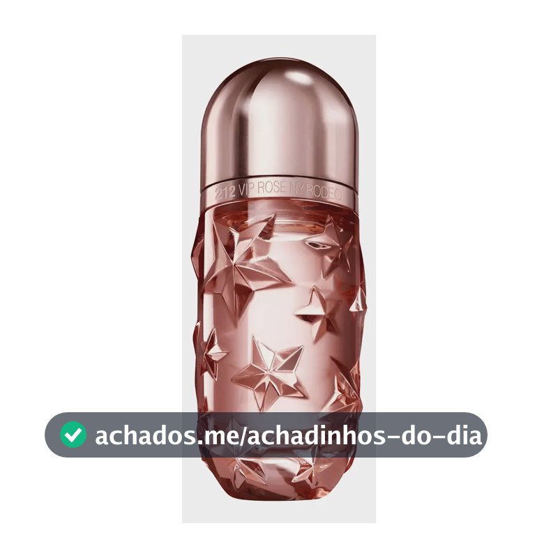 Perfume Feminino 212 VIP Rosé NY Rodeo Carolina Herrera Eau de Parfum 80ml - Floral Frutado - Edição Limitada
