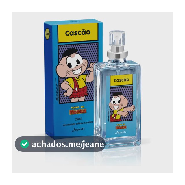 Perfume Cascão Jequiti 25ml  Marcante Com Tecnologia
